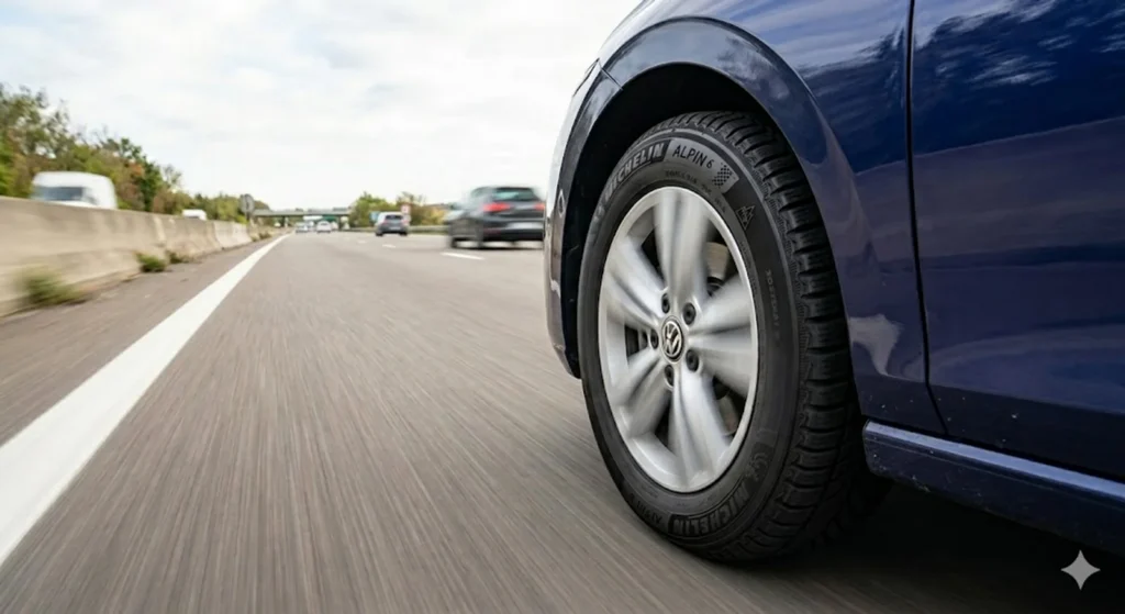 Pneus hiver 3PMSF sur autoroute enneigée — l indice de vitesse détermine la légalité du 130 km/h